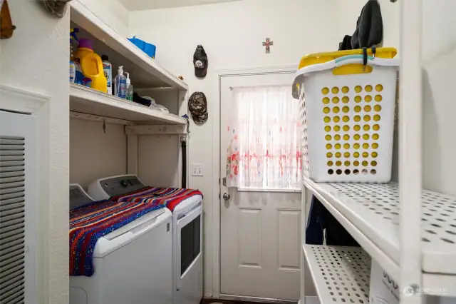 Utility room/laundry room.