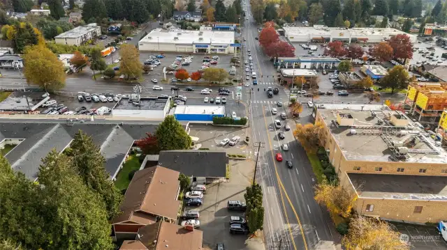 Busy corner with shopping, food and everything a micro-community needs.