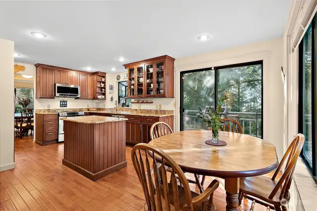 Updated cabinets, countertops and appliances