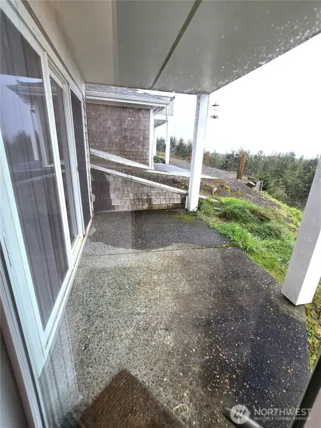 Oceanview patio off of Primary