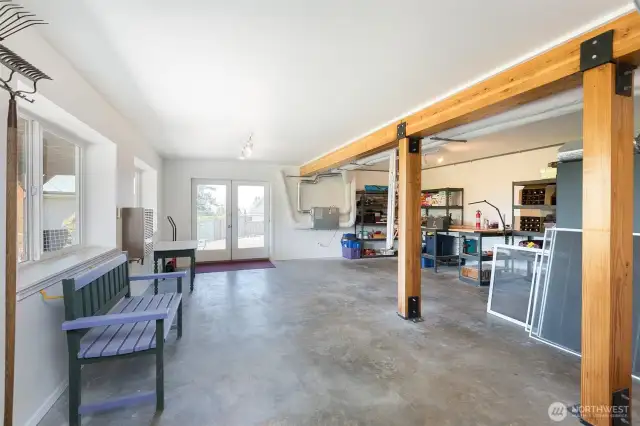 Unfinished daylight basement