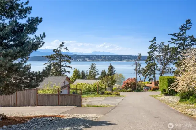 View from driveway