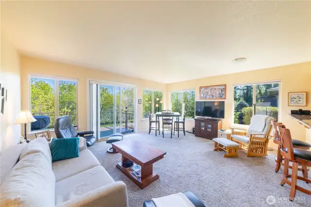 The living room layout is fantastic