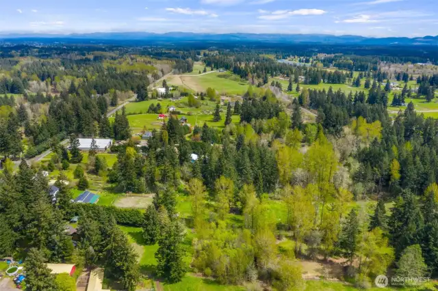 Ariel view of Neighborhood from the East