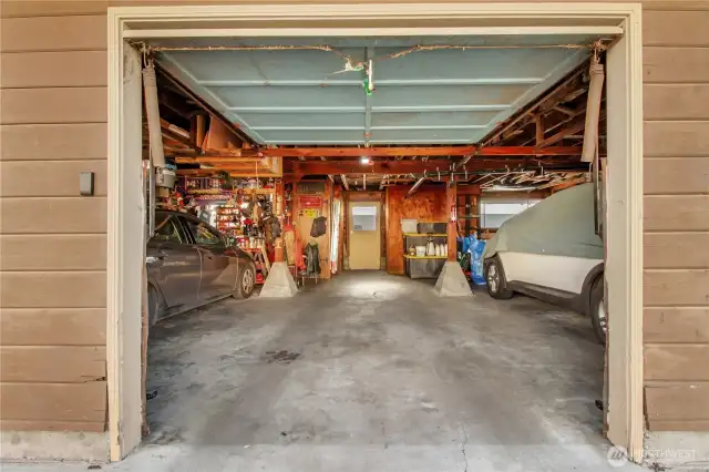 This unit's garage and storage