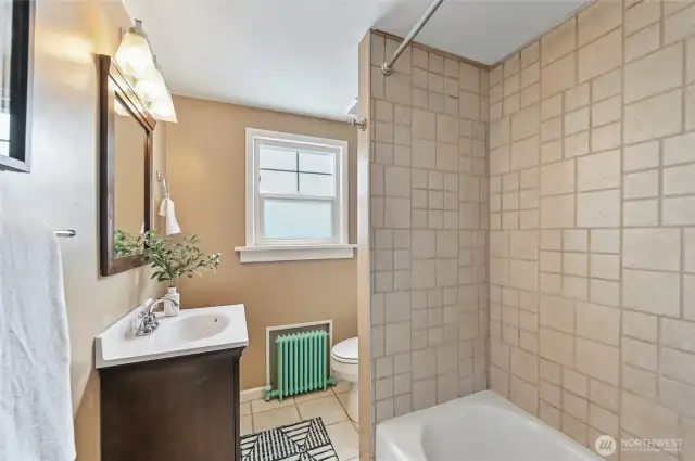 First floor full bathroom