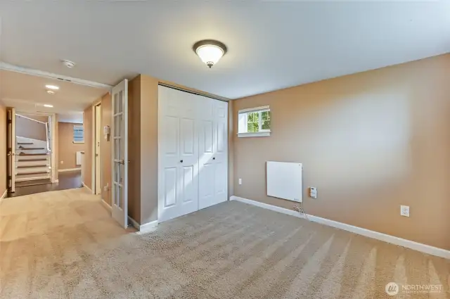 5th bedroom in basement