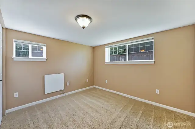 5th bedroom in basement