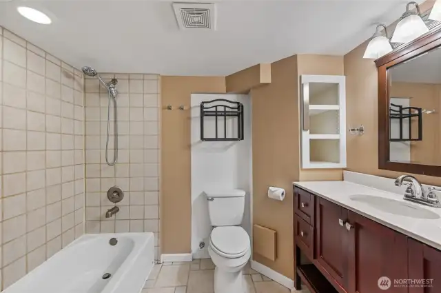 Full bath in basement