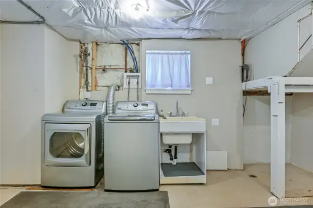 Utility room in basement