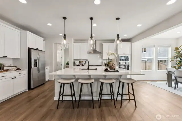 Photos are of the model home. Colors & finishes may vary.