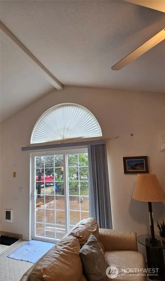 Sliding door to the deck.