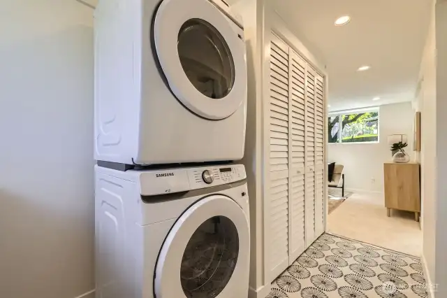 Laundry Room Complete with Folding Table & Storage