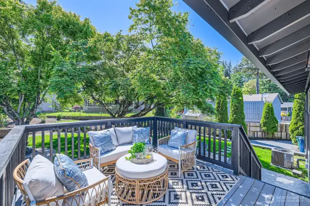 Back Deck Off of the Kitchen