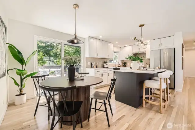 Open Concept Kitchen and Dining Room