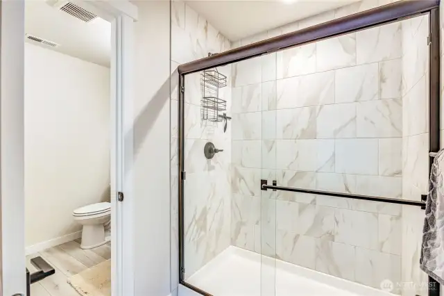 Lower level bath