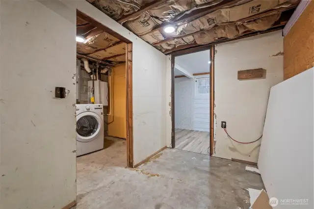 Basement into Laundry