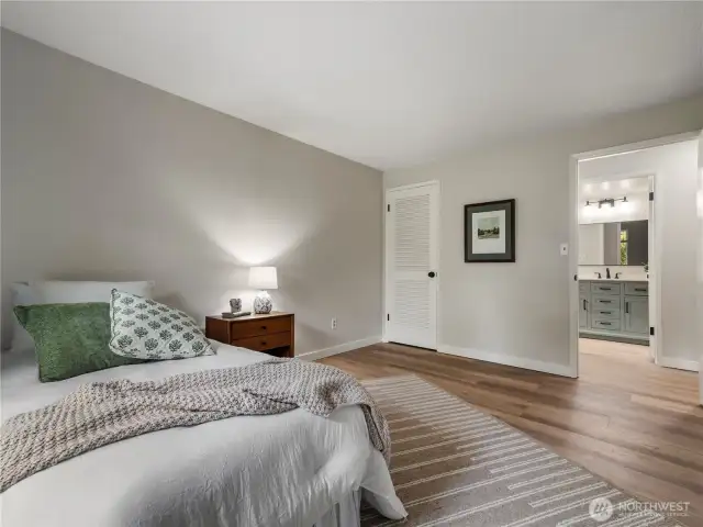 Bedroom 3 with walk-in closet.