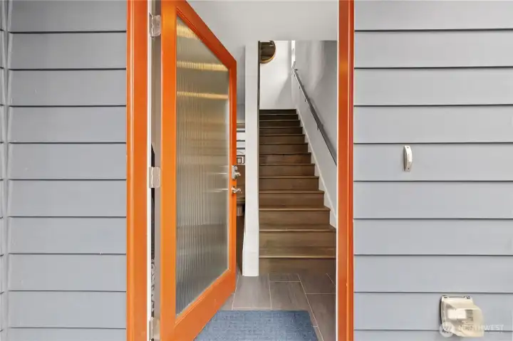 Front door.