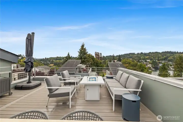 Rooftop deck.