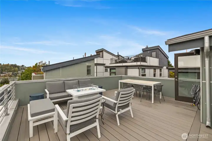 Rooftop deck.