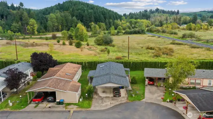 Home with a nice field behind it. Pleasant community!