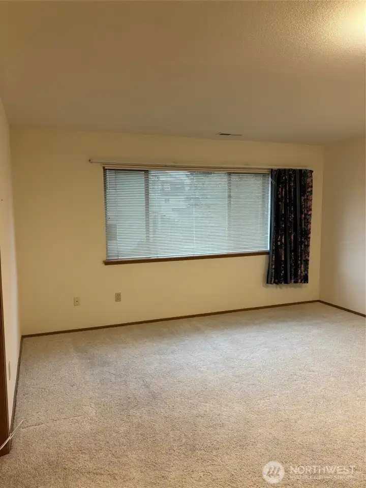 Primary bedroom with lots of daylight.