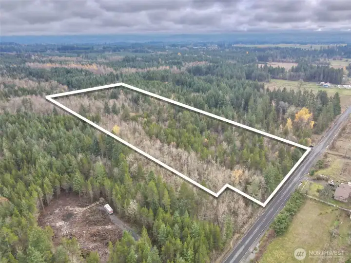 Property lines in white are approximate.