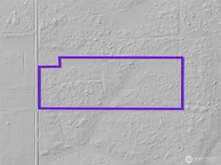 LIDAR with approximate boundaries in purple.