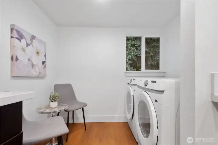 Laundry Room off Kitchen w/New Washer/Dryer