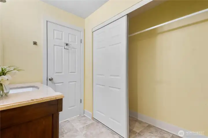 Primary Closet & Bath Area