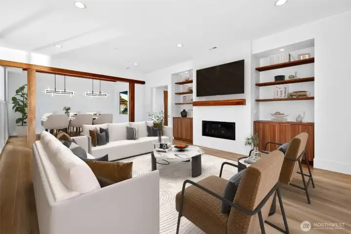 Enjoy abundant natural light streaming through thoughtfully positioned windows throughout the main level.