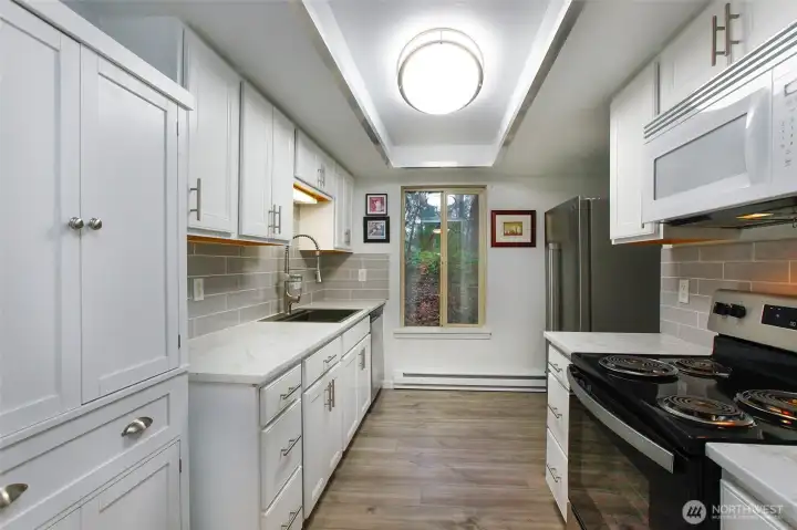 Remodeled galley kitchen