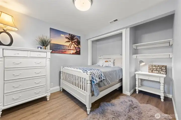 Lower level bedroom.