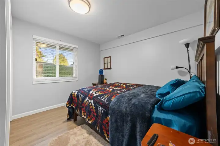 Bedroom in separate living area.