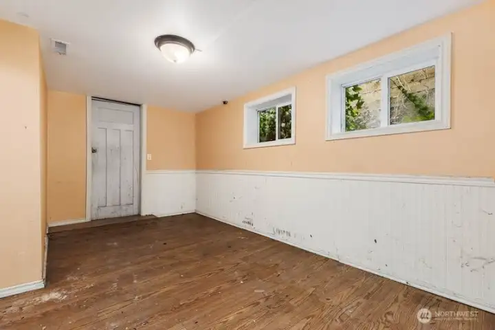 Basement family room.