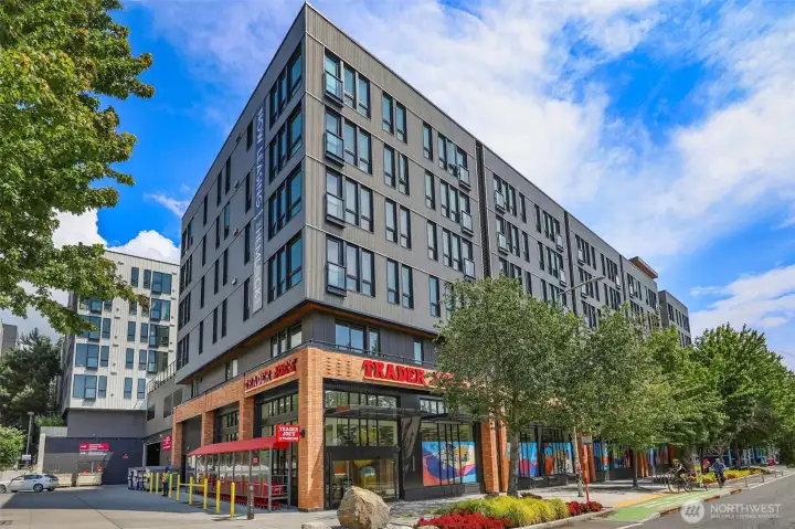 Trader Joe's conveniently located around the corner.