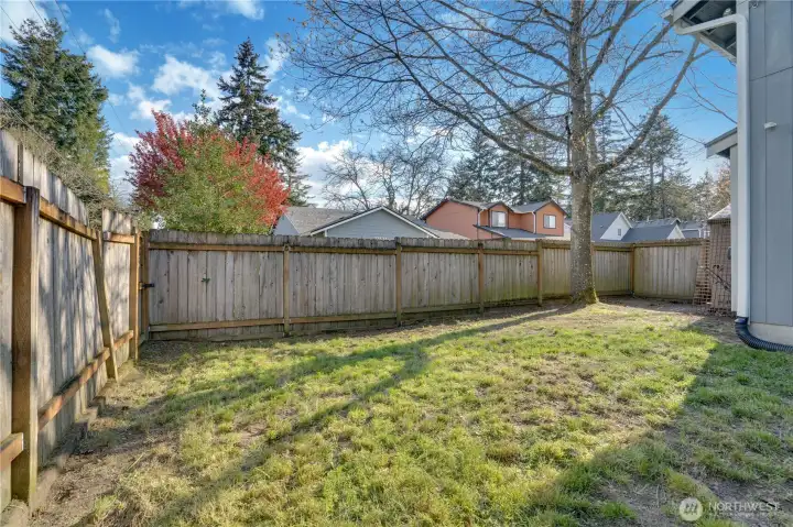 Fully fenced and ready for your pets, gardens or playtoys!