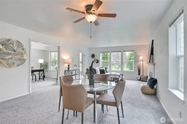 dining and living space