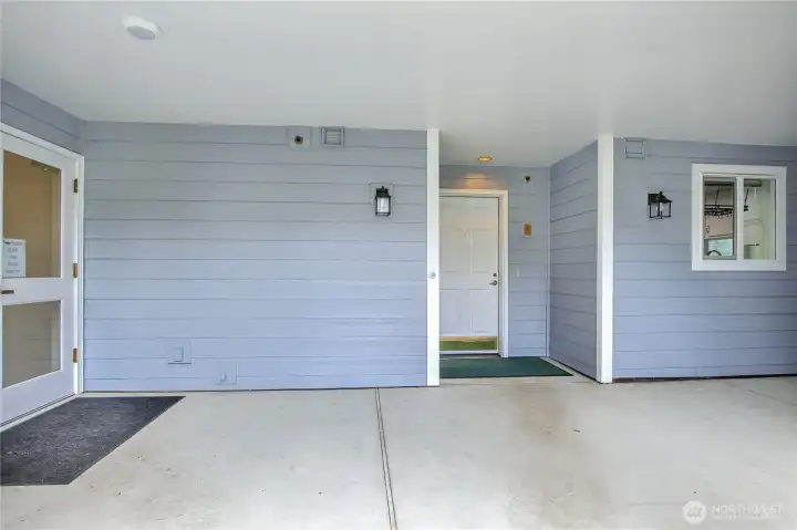 Front door to condo