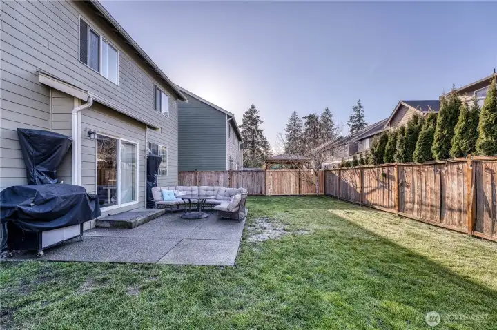 Lots of room to play outside, or just relax.  This is a great place to gather with family or friends.