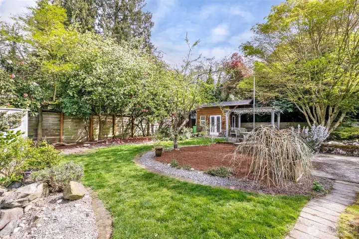 Back Yard features Patio and Garden Shed