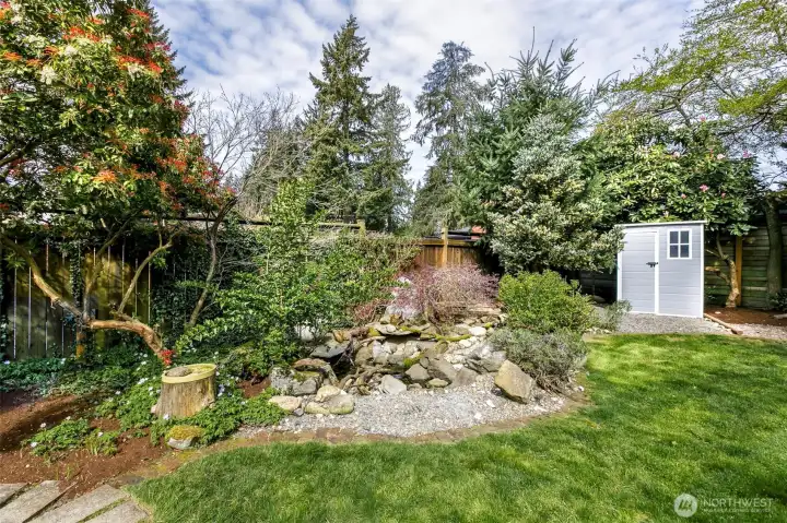 Back Yard features Pond