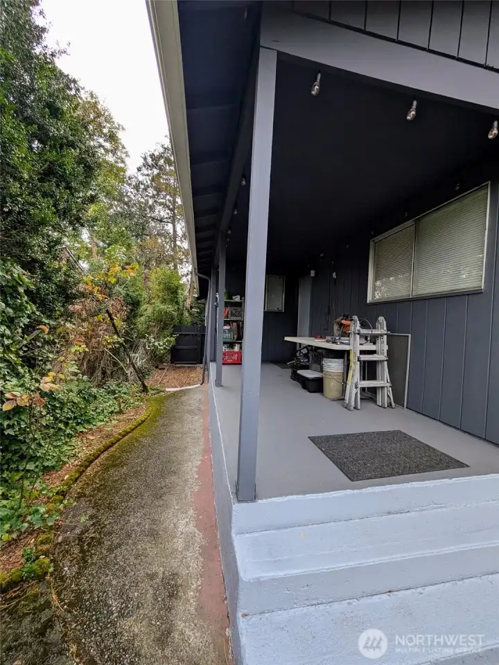 Covered back porch