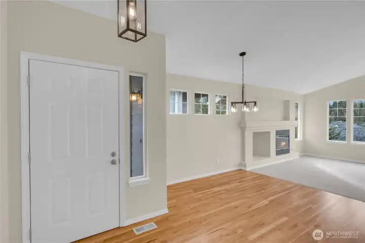 Step inside and notice the light immediately.