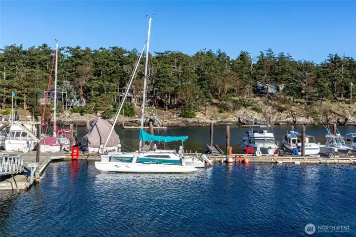 Enjoy access to the Cape San Juan community marina, an ideal amenity for buyers seeking a San Juan Island property with boating lifestyle benefits.