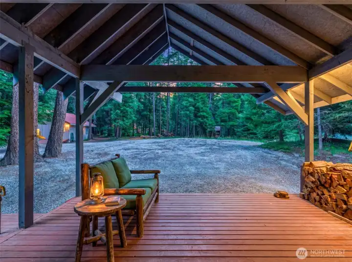 Covered Back Deck, Outdoor Lifestyle Here