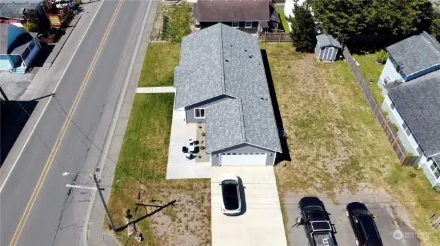 double lot with room for a small business or shop!