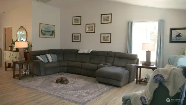 spacious living area! Cat not included!
