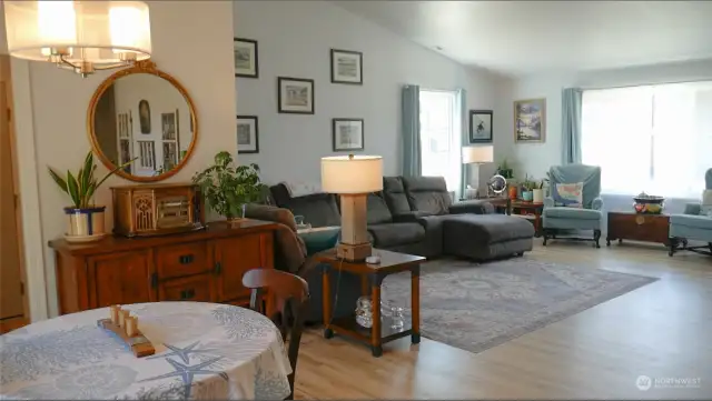 Dining and living room